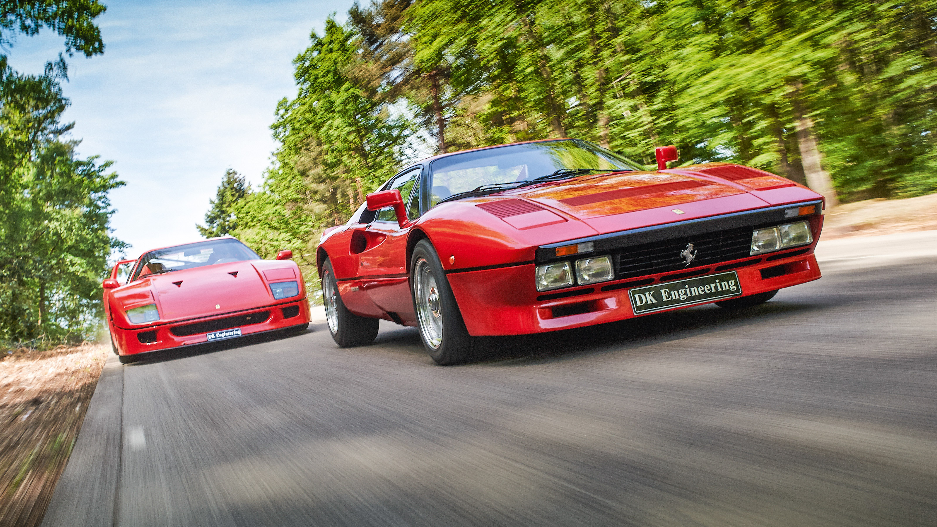 Ferrari F40 vs 288 GTO - turbocharged icons go head-to-head | evo